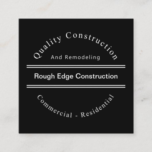 建築ユニークデザインスクエアビジネスカード スクエア名刺 (正面)