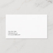 建築ユニーク建物機ブルドーザ 名刺 (裏面)