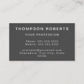 建築ラスティー金属プレートプロフェッショナル 名刺 (裏面)