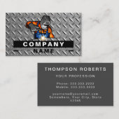 建築ラスティー金属プレートプロフェッショナル 名刺 (正面/裏面)