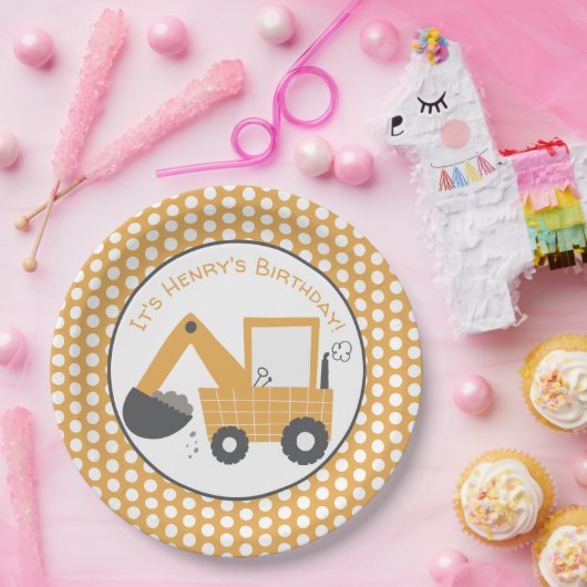 建築リトルデジゲ誕生日 ペーパープレート (パーティー)