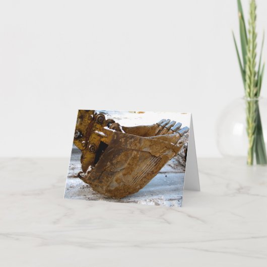 建築リフォーム感謝してい掘削 サンキューカード (正面)