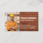 建築リペアマンがキッチンで作業 名刺 (正面)