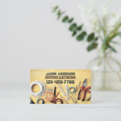 建築リペアマン手元工具電気技師 名刺 (スタンド正面)