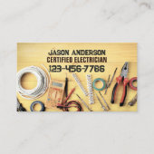 建築リペアマン手元工具電気技師 名刺 (正面)