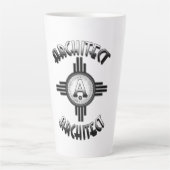 建築レトロ – 建築家Merch カフェラテマグ (正面)