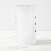 建築レトロ – 建築家Merch フロストグラスビールジョッキ (中央)