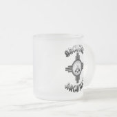 建築レトロ – 建築家Merch フロストグラスマグカップ (正面右)