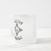 建築レトロ – 建築家Merch フロストグラスマグカップ (正面左)