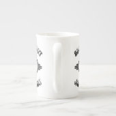 建築レトロ – 建築家Merch ボーンチャイナマグカップ (裏面)