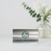 建築レンチハンマー |メタリック 名刺 (スタンド正面)