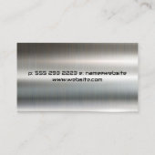 建築レンチハンマー |メタリック 名刺 (裏面)