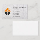 建築ロゴ |プロジェクトマネージャ 名刺 (正面/裏面)