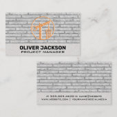 建築ロゴ | レンガ壁 名刺 (正面/裏面)