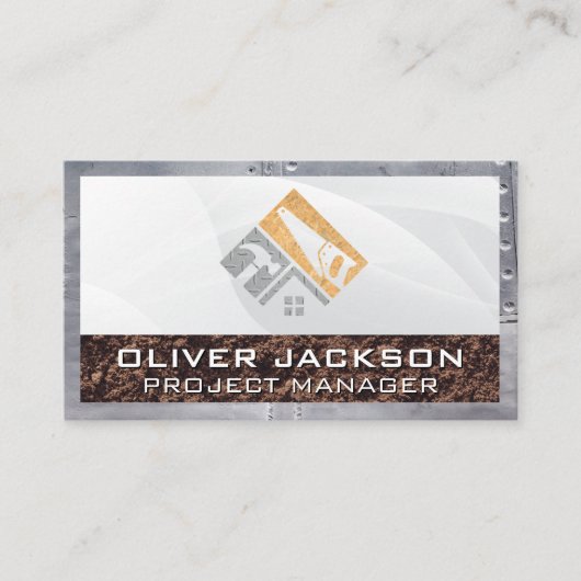 建築ロゴ |建物開発 名刺 (正面)