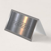 建築ロゴ |木製ホームソーとハンマー 名刺 (裏面)