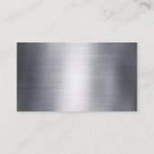 建築ロゴ |設計図の回路図 |金属 名刺 (裏面)