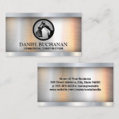 建築ロゴ | 金属工業 名刺 (正面/裏面)