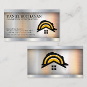 建築ロゴ |金属鋼 名刺 (正面/裏面)