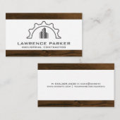 建築ロゴ | Wood Trim名刺 名刺 (正面/裏面)