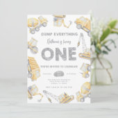 建築ワン1歳の誕生日パーティー 招待状 (スタンド正面)