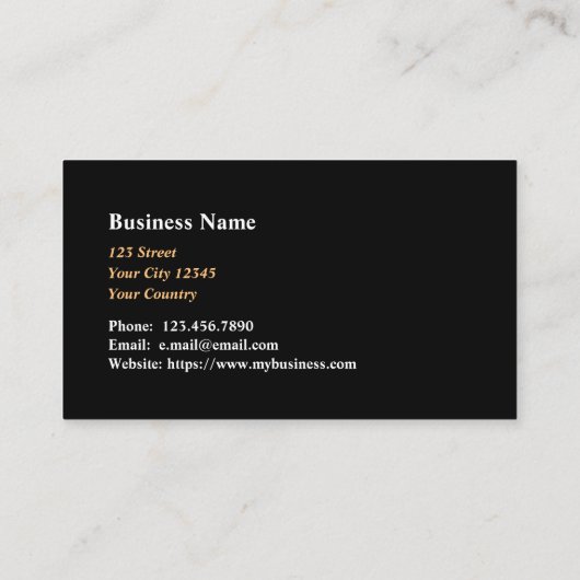 建築ワーカーの名刺 名刺 (裏面)