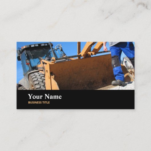 建築ワーカーの名刺 名刺 (正面)