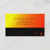 建築ワーカーコンストラクタハンドイマンカード 名刺 (裏面)