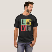 建築ワーカーショベルドライバ掘削機 Tシャツ (正面フル)