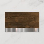建築ワーカーツール |金属（木材） 名刺 (裏面)