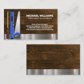 建築ワーカーツール |金属（木材） 名刺 (正面/裏面)