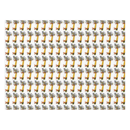 建築ワーカーバナーの長方形 テーブルクロス (正面(横))