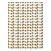 建築ワーカーバナーの長方形 テーブルクロス (正面)