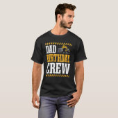 建築ワーカーパパ誕生日パーティーワーカー脂肪 Tシャツ (正面フル)