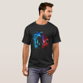 建築ワーカーフレイムショベル土木工学 Tシャツ (正面フル)