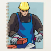 建築ワーカーブリックレイヤ懸命ハットビルダ プランナー手帳 (正面)