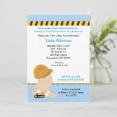 建築ワーカーベビーシャワー招待状5 x 7 招待状 (スタンド正面)