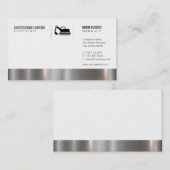 建築ワーカーメタリックトリム 名刺 (正面/裏面)