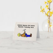 建築ワーカー浮気スヌーズグリーティングカード カード (黄色い花)