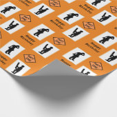 建築ワーカー誕生日ラップ紙 ラッピングペーパー (角)