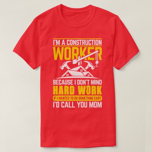 建築ワーカー1 Tシャツ (デザイン正面)