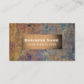 建築ヴィンテージモノグラムラスティ金属事業 名刺 (正面)