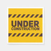 建築下の通り記号グラフィック スタンダードカクテルナプキン (正面)