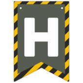 建築下の通り記号グラフィック バンティングフラッグ (第2の旗)