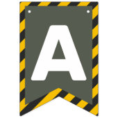 建築下の通り記号グラフィック バンティングフラッグ (第3の旗)