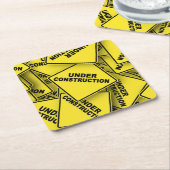 建築下シンボルや象徴 スクエアペーパーコースター (アングル)