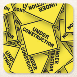 建築下シンボルや象徴 スクエアペーパーコースター