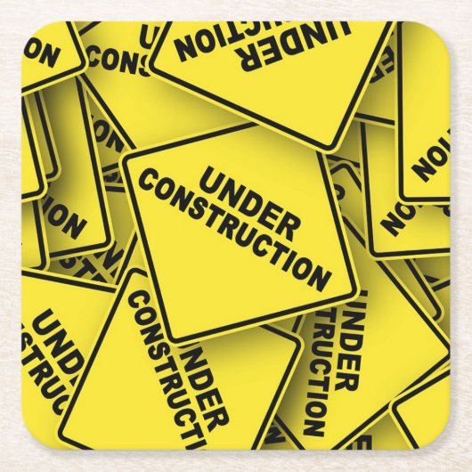 建築下シンボルや象徴 スクエアペーパーコースター (正面)