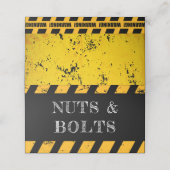 建築下食品サイン誕生日座席表 プレイスカード (外部開封)