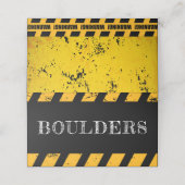 建築下食品サイン誕生日座席表 プレイスカード (外部開封)